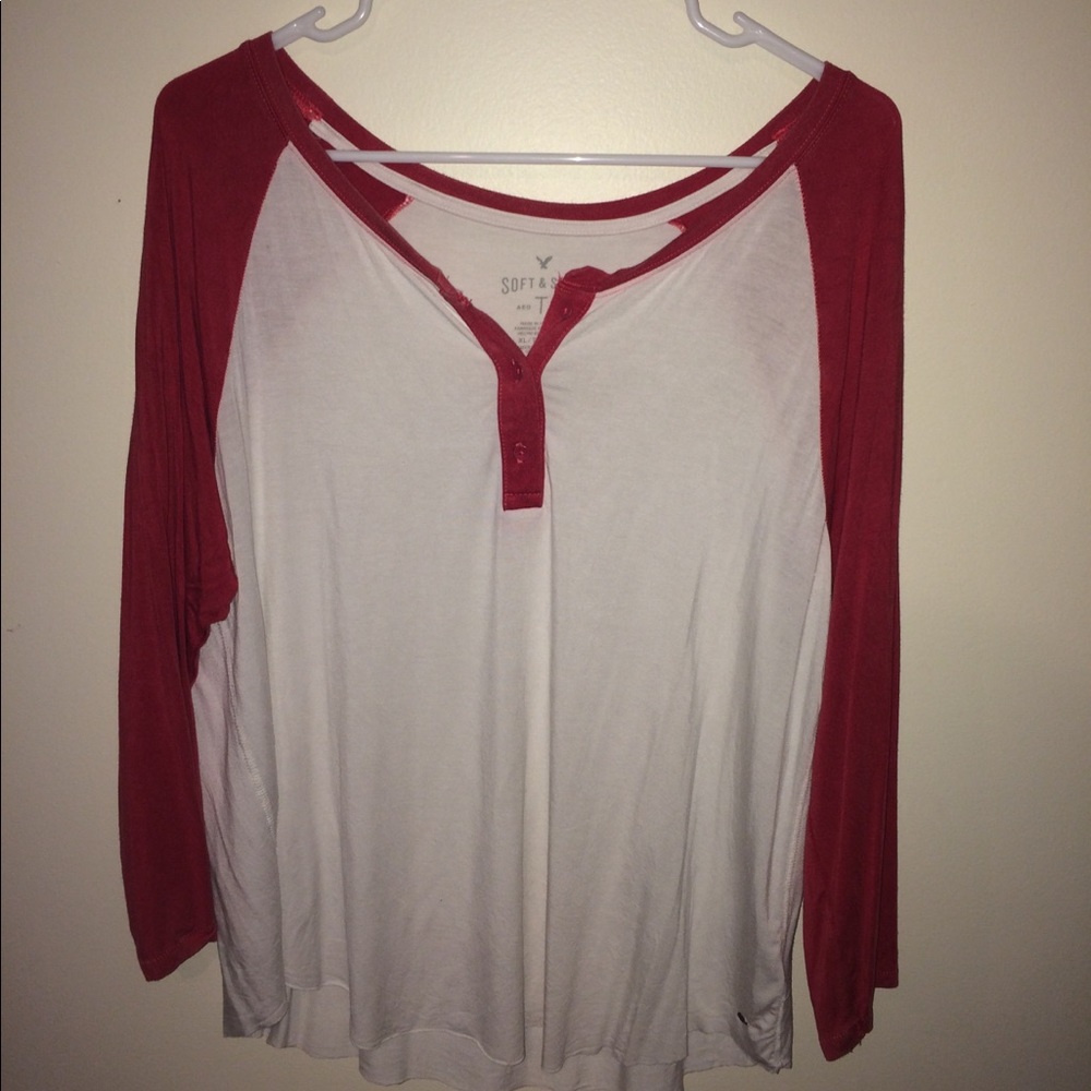 AE soft & sexy henley top